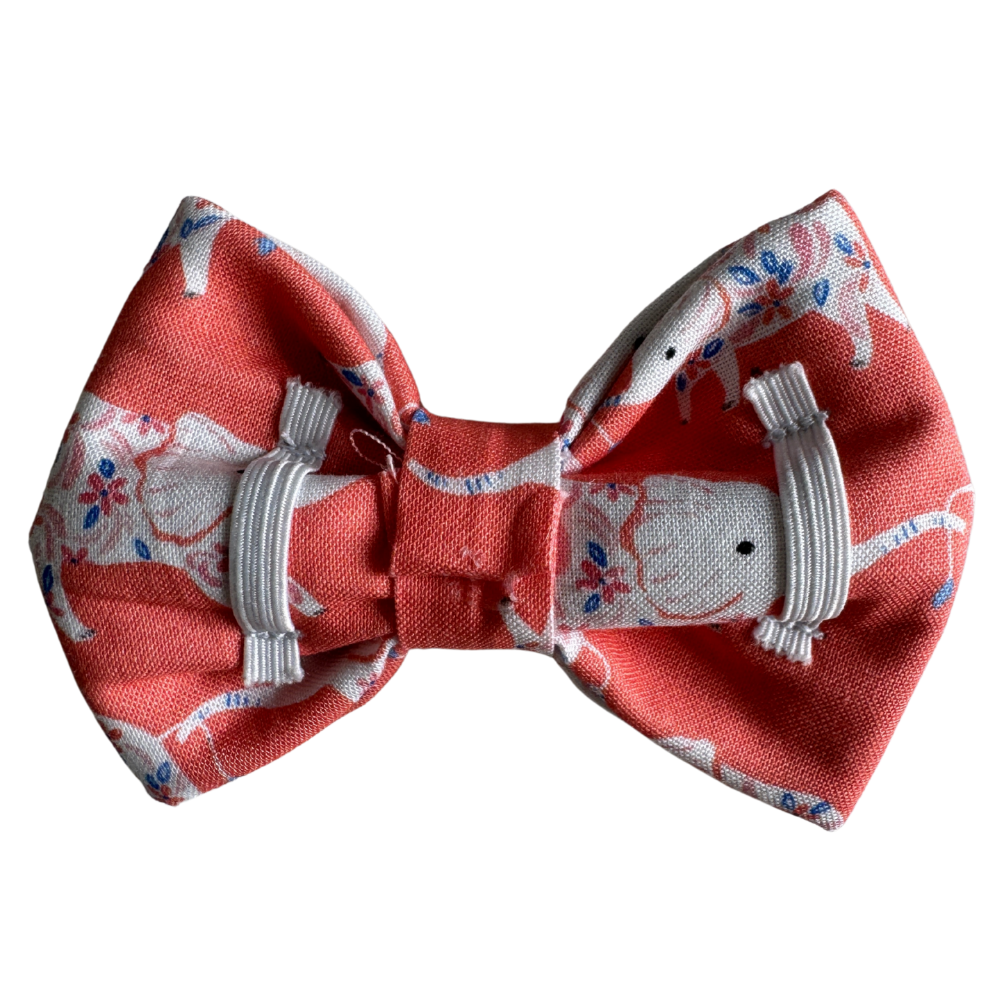 Coral bow, white elephants