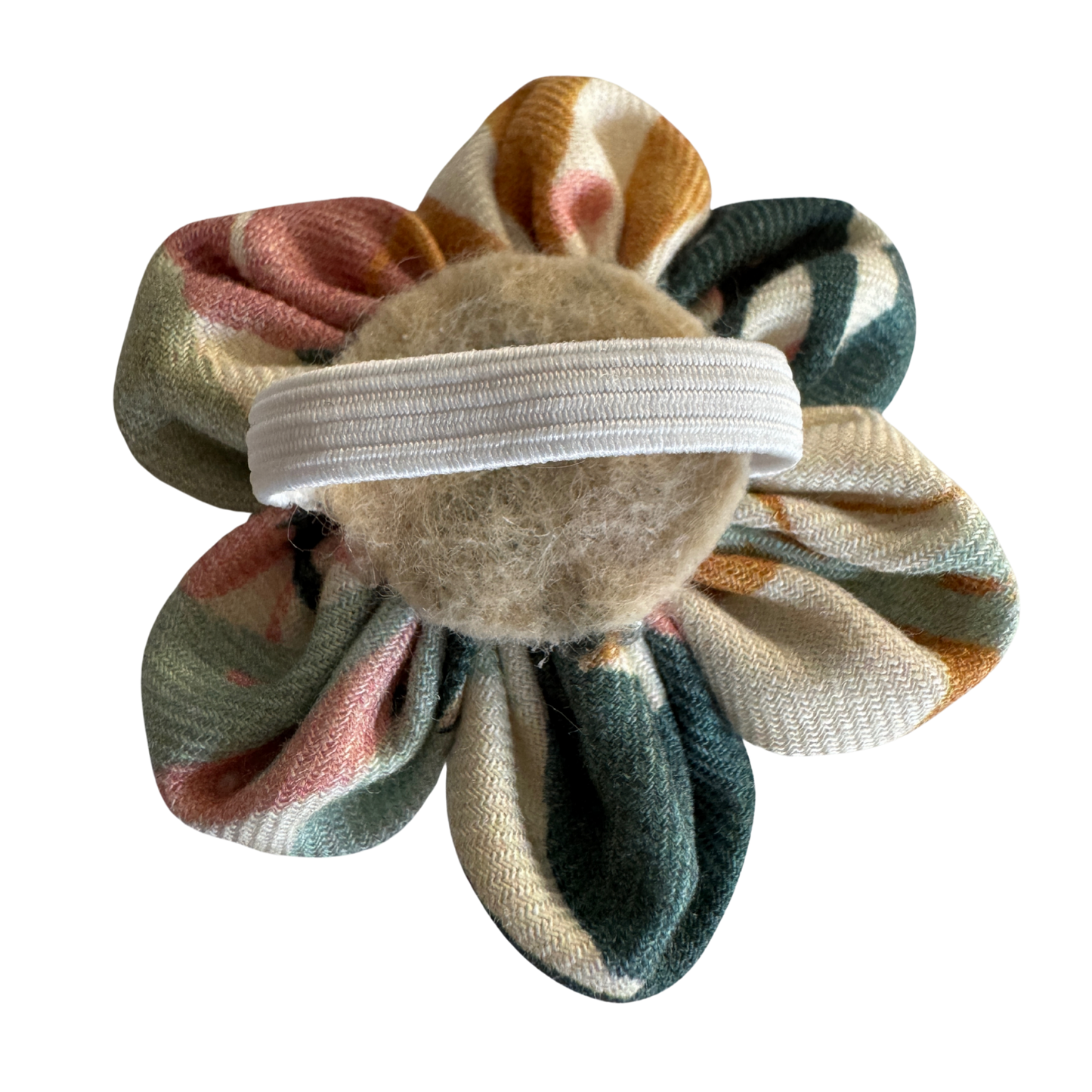 Collar flower, pink and greens