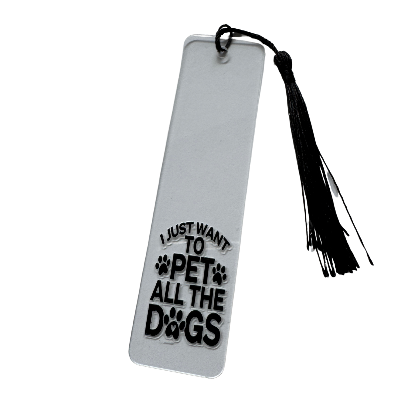Clear acrylic bookmark, I just want to pet all the dogs