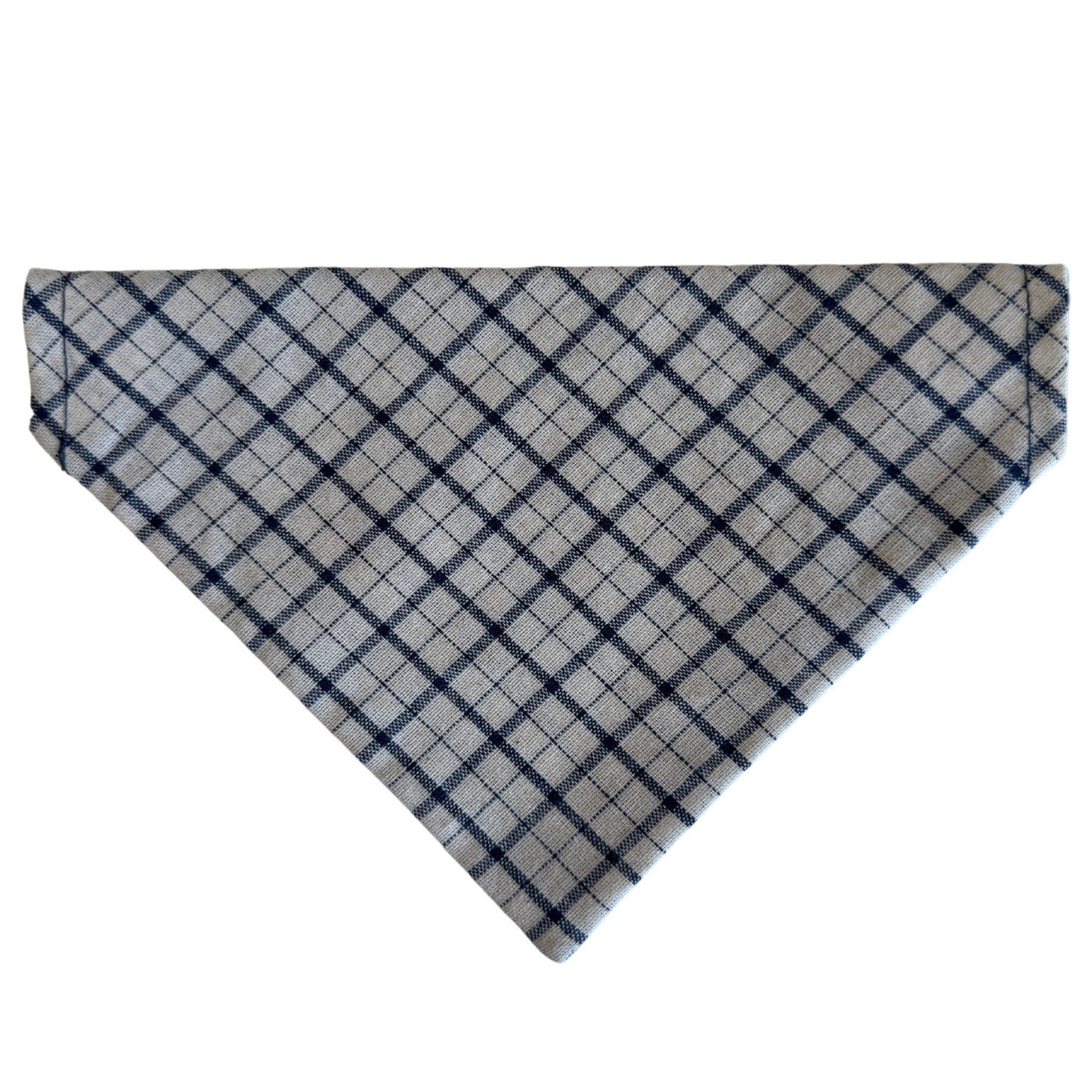 Beige and blue bandana, Linen