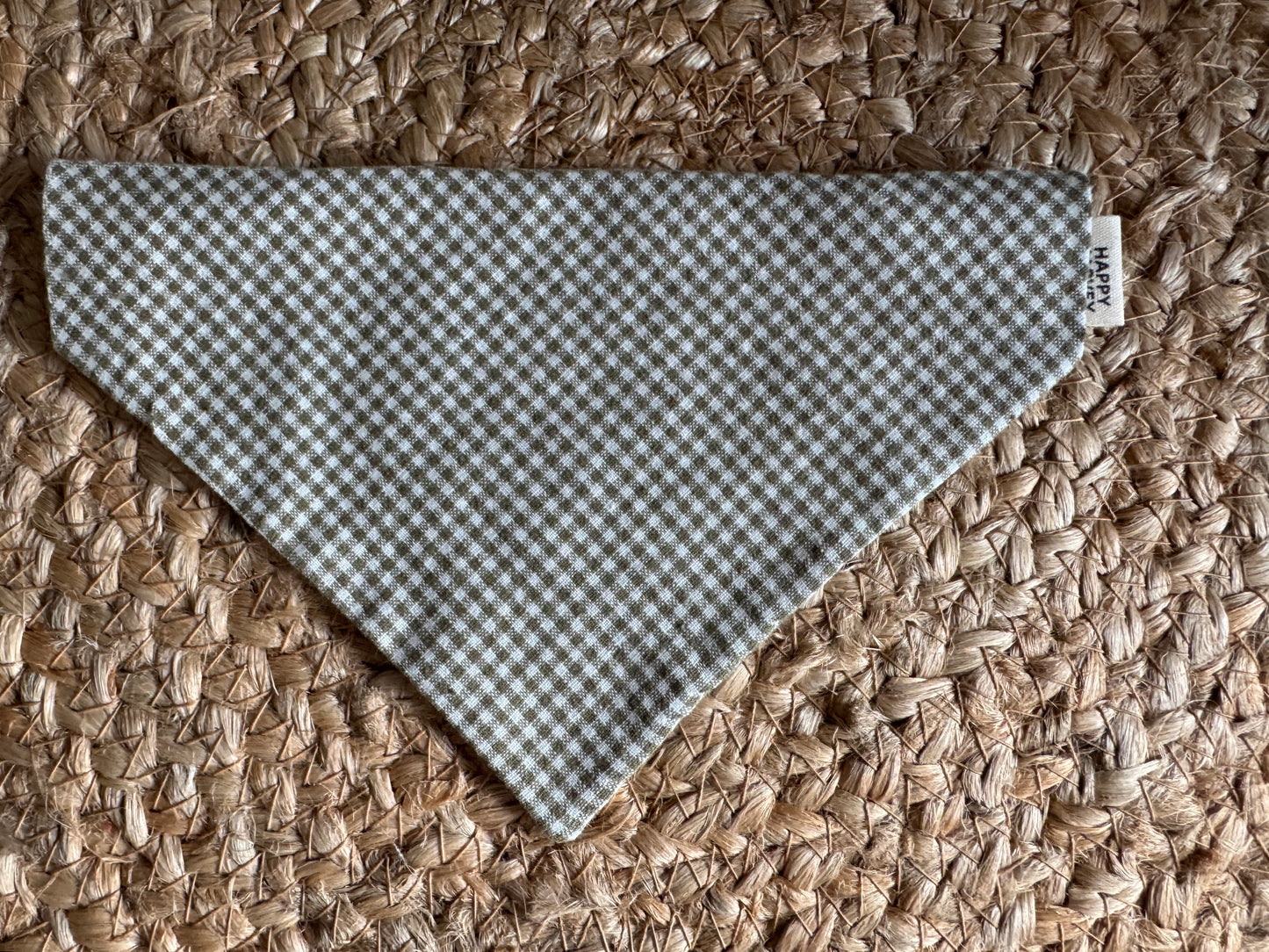 The Green Gingham Bandana