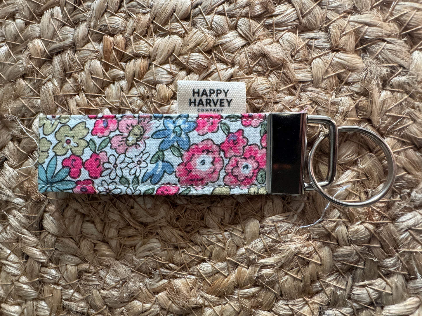 Keychain, flowers, pink