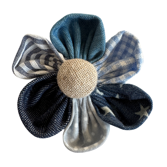 Collar flower, mixed blues