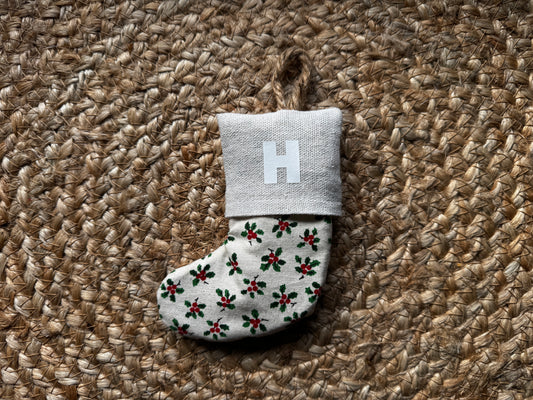 Personalised stocking ornament