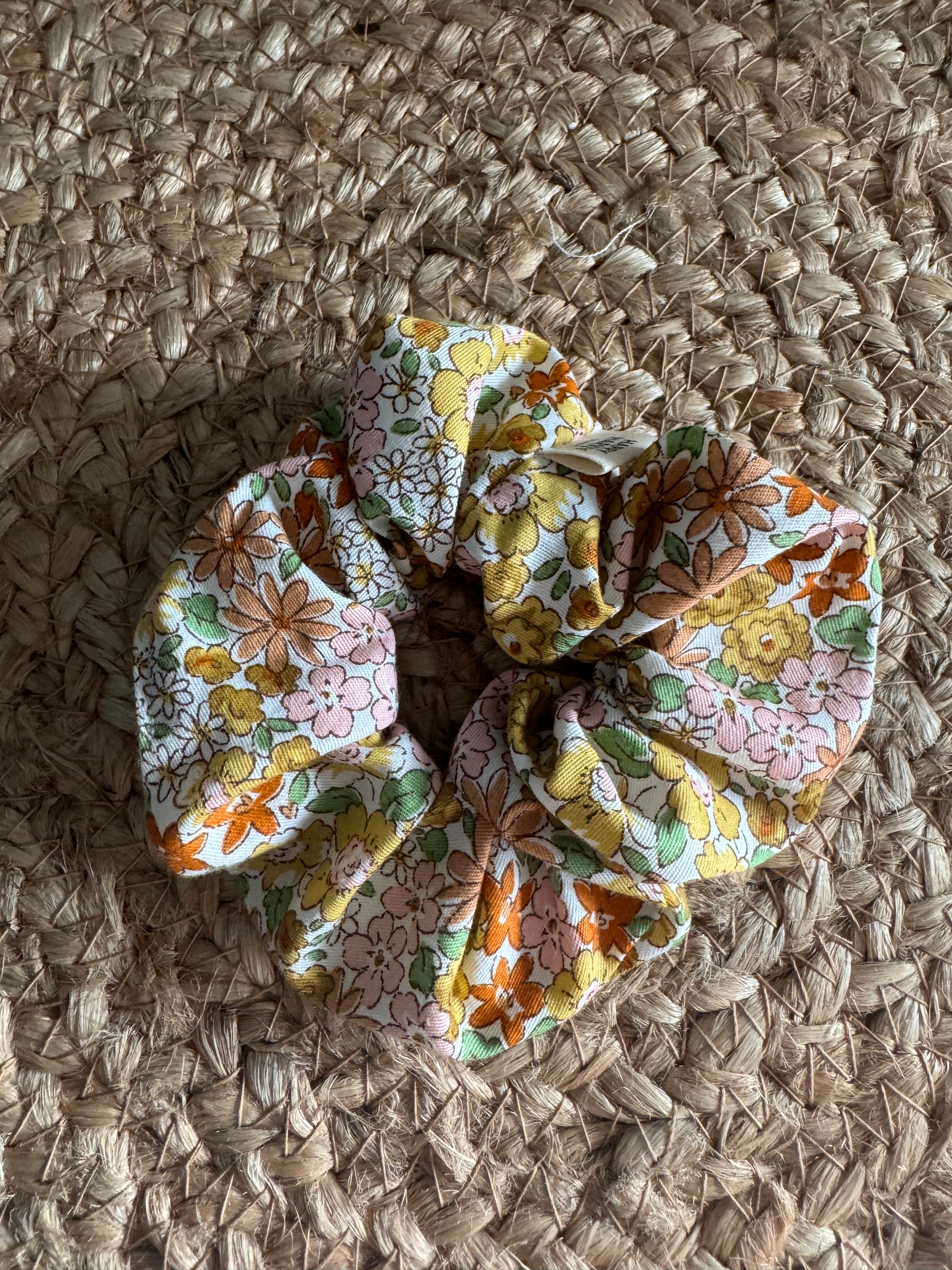 Scrunchie L, Autumn Flowers, Yellow